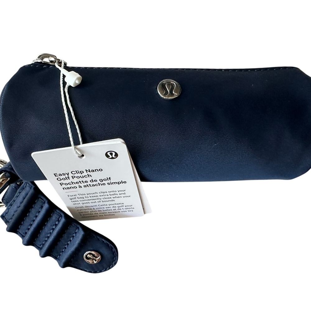 Lululemon Easy Clip Nano Golf Pouch Navy NWT - Picture 2 of 4